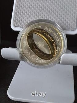 Nouvelle-Zélande 2003 – Pièce dorée en argent sterling Belle Épreuve – Le Seigneur des anneaux