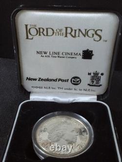 Nouvelle-Zélande 2003 – Pièce dorée en argent sterling Belle Épreuve – Le Seigneur des anneaux