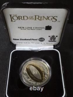 Nouvelle-Zélande 2003 – Pièce dorée en argent sterling Belle Épreuve – Le Seigneur des anneaux Nouvelle-Zélande 2003 – Pièce dorée en argent sterling Belle Épreuve – Le Seigneur des anneaux