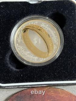 Nouvelle-Zélande 2003 Pièce en Argent Sterling Proof - Gildée Le Seigneur des Anneaux