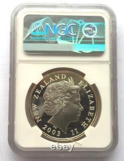 Nouvelle-Zélande 2003 Seigneur des Anneaux Dollar NGC PF69 Pièce en argent, Preuve(002)