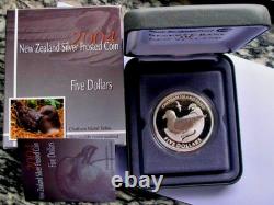 Nouvelle-Zélande 2004 Pièce en Argent Proof - Taiko de l'île Chatham ! Tirage 1 300