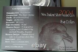 Nouvelle-Zélande 2004 Pièce en Argent Proof - Taiko de l'île Chatham ! Tirage 1 300