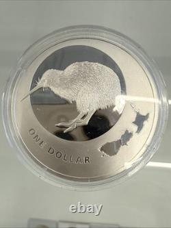 Nouvelle-Zélande 2009 1 OZ Pièce en Argent Proof Kiwi Pièces Icônes #7660