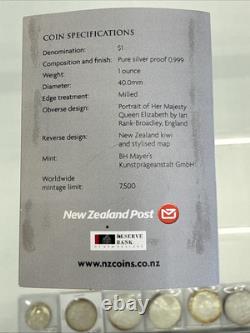 Nouvelle-Zélande 2009 1 OZ Pièce en Argent Proof Kiwi Pièces Icônes #7660