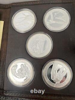 Nouvelle-Zélande 2010 - Ensemble de pièces en argent de 5 x 1 oz sur les reptiles anciens