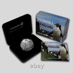 Nouvelle-Zélande 2011 1 OZ Monnaie en Argent Proof - Pingouin aux Yeux Jaunes