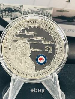 Nouvelle-Zélande 2012 - 75 ans de la RNZAF - Pièce en argent proof de 1 oz