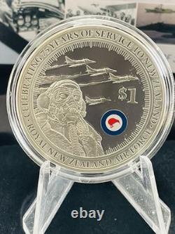 Nouvelle-Zélande 2012 - 75 ans de la RNZAF - Pièce en argent proof de 1 oz