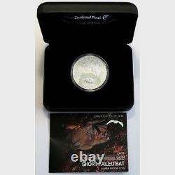 Nouvelle-Zélande 2013 1 OZ Pièce en Argent Proof - Chauve-souris à queue courte