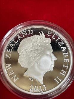 Nouvelle-Zélande 2013 1 oz. Pièce de monnaie en argent Proof Art Maori Koru COA