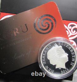 Nouvelle-Zélande 2013 Art Maori Koru Pièce de monnaie d'argent 1 dollar Belle