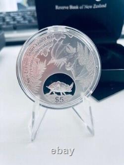 Nouvelle-Zélande 2013 - Pièce de monnaie en argent preuve de 1 once de la chauve-souris à queue courte