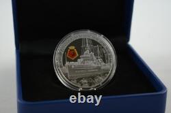 Nouvelle-Zélande 2014 – Pièce de 1 dollar en argent Belle Épreuve HMS Achilles