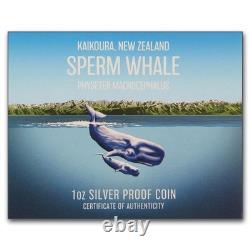 Nouvelle-Zélande - 2018 - Cachalot - Pièce en argent de 1 oz en épreuve