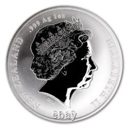 Nouvelle-Zélande - 2019 1 OZ Pièce en Argent Kiwi Série - Pièce Kiwi Brun