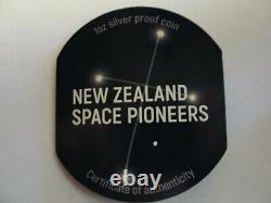 Nouvelle-Zélande 2019 1 once d'argent épreuve de qualité supérieure Pionniers de l'espace tirage limité