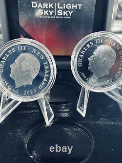 Nouvelle-Zélande - 2024 Monnaie en Argent Proof de 2 oz - Ciel Sombre Ciel Éclairé