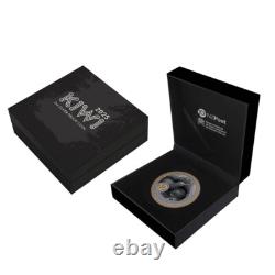 Nouvelle-Zélande 2025 2 OZ Pièce Kiwi Proof Black Proof Kiwi Rowi