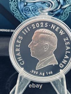 Nouvelle-Zélande - 2025 - Mangopare - Requin marteau - Pièce en argent proof de 1 oz