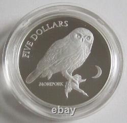 Nouvelle-Zélande 5 Dollars 1999 Morepork Argent Proof