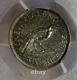 Nouvelle-Zélande George V Preuve 6 pence 1935 PR66 PCGS ? pièce en argent