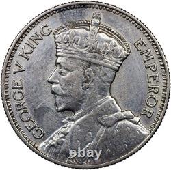 Nouvelle-Zélande. Pièce de 1 shilling. 1935 (Argent KM#3. XF/aUnc)