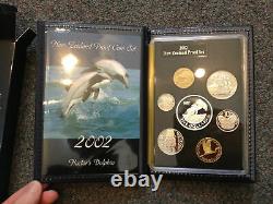 Nouvelle-zélande 2002 Silver Proof Coins Set - Hector's Dolphin