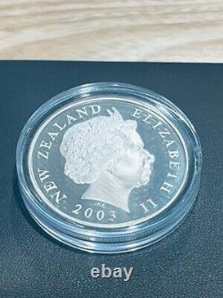 Nouvelle-zélande 2003 Silver Proof Coin- Lord Of The Rings Coin