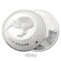Nouvelle-zélande 2010 1 Oz Silver Proof Coin Kiwi Icons Sudern Cross