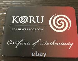 Nouvelle-zélande 2013 1 Oz Silver Proof Coin Maori Art Koru