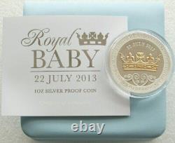 Nouvelle-zélande 2013 Silver Proof Coin Royal Baby Prince George De Cambridge