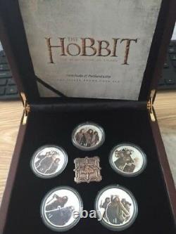 Nouvelle-zélande 2013 Silver Proof Coin Set- Hobbit Coins Désolation De Smaug
