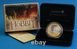 Nouvelle-zélande 2014 1 Oz Silver Proof Coin- Hobbit Dragon Bilbo Baggins