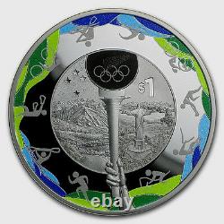 Nouvelle-zélande 2016 1 Oz Silver Proof Coin Rio De Janeiro Olympics