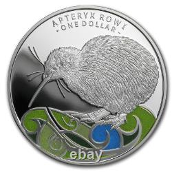 Nouvelle-zélande 2020 1 Oz Argent Proof Dollar Coin- Rowi Kiwi Coin