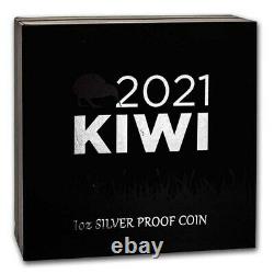 Nouvelle-zélande 2021 1 Oz Argent Kiwi Proof Coin- Brown Kiwi Coin