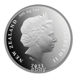 Nouvelle-zélande 2021 1 Oz Silver Proof Coin Kaka Bird