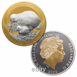 Nouvelle-zélande 2022 2 Oz Kiwi Proof Coin Little Spotted Kiwi