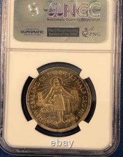 PRIX RÉDUIT ! 1940 Nouvelle-Zélande CENT Demi Couronne KM-14, NGC MS63 tonifié arc-en-ciel