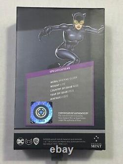 Pièce Chibi Catwoman de DC Comics de la Monnaie de Nouvelle-Zélande 1 oz d'Argent Pur