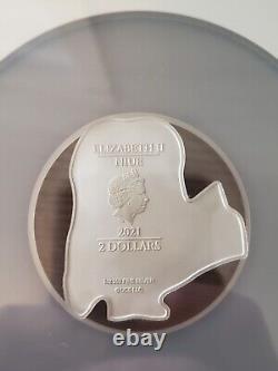 Pièce d'argent Niue STUART de 1 once 999 NGC MS70 FDOI du film Les Minions en 2021