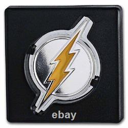 Pièce d'argent d'une once Niue 2021 2 $ Héros DC THE FLASH Emblème