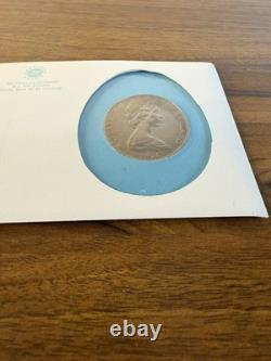 Pièce d'argent de 1 $ du Jour de la Nouvelle-Zélande 1974 Héron Blanc Kotuku Certifiée Originale