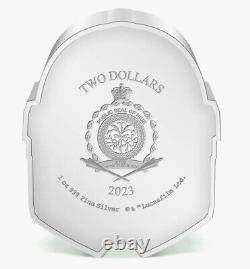 Pièce d'argent de 1 once 2023 Nz Mint Madalorian Helmets Din Djarin, Ngc Pf70 Fr