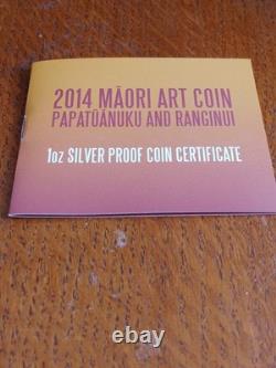 Pièce d’argent kotahi tara d’art maori