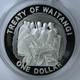 Pi&egrave;ce De 1 Dollar N&eacute;o-z&eacute;landais En Argent Proof Du Trait&eacute; De Waitangi De 1990 (27,2 G, Ag 925)