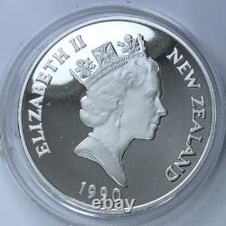 Pièce de 1 dollar néo-zélandais en argent proof du traité de Waitangi de 1990 (27,2 g, Ag 925)