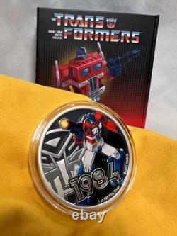 Pièce de collection Optimus Prime 1 oz en argent 2022 - New Zealand Mint