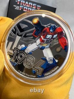 Pièce de collection Optimus Prime 1 oz en argent 2022 - New Zealand Mint